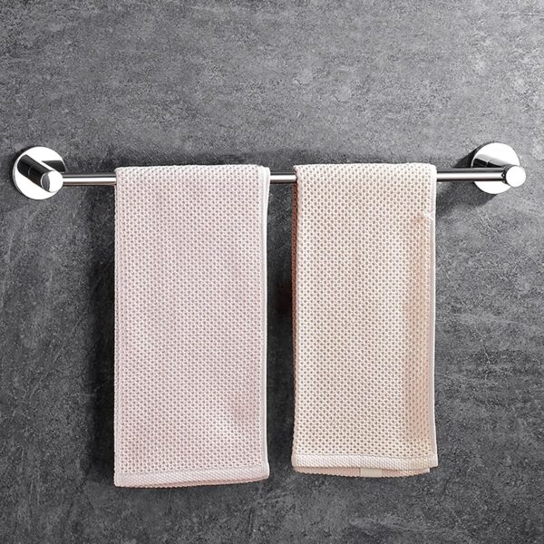 Single Towel Bar | SS304 Matte Stainless Steel Wall-Mounted Bathroom Rack