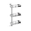 N242 – Tri-Swivel ( SS304 ) Rectangular Shelves (32cm x 12cm) 2 Tri-Swivel SS304 Rectangular Shelves | Adjustable 3-Tier Mirror Finish Rack