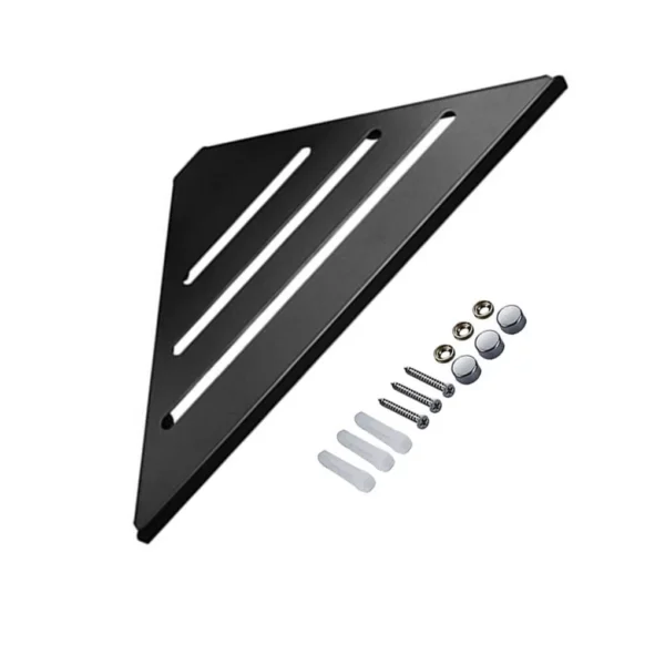 Corner Soap Holder | SS304 Matte Black Triangular Soap Saver