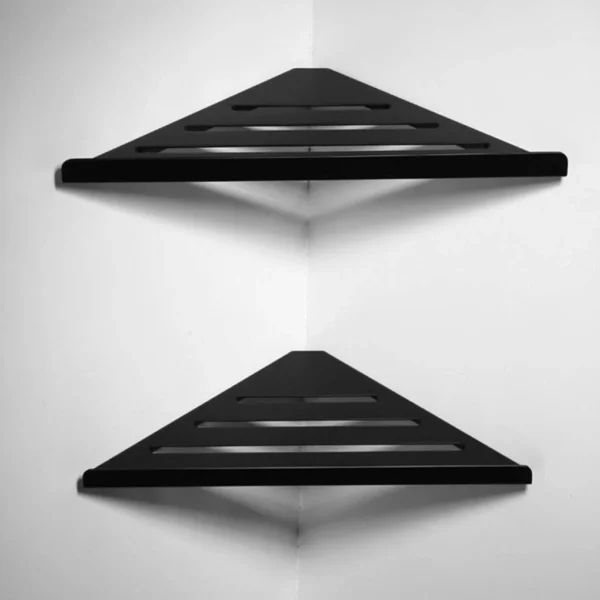 Corner Soap Holder | SS304 Matte Black Triangular Soap Saver