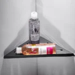 Corner Soap Holder | SS304 Matte Black Triangular Soap Saver