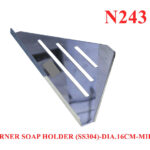Corner Soap Holder | SS304 Mirror Finish Triangular Soap Saver