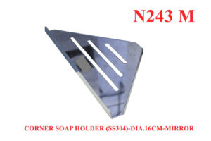 N243M Corner Soap Holder Corner Soap Holder | SS304 Mirror Finish Triangular Soap Saver
