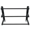 Triple Towel Bar | 60cm Matte Black Multi-Tier Space-Saving Rack