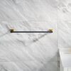 P.Square Single Towel Bar | SS304 Black & Gold Designer Bathroom Rail