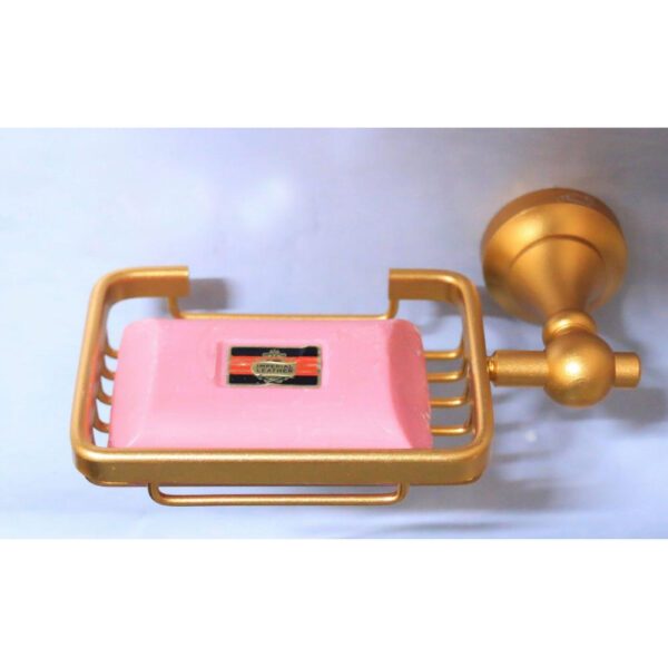 High Density Soap Holder | Champagne Gold SS304 Wall-Mounted Rack