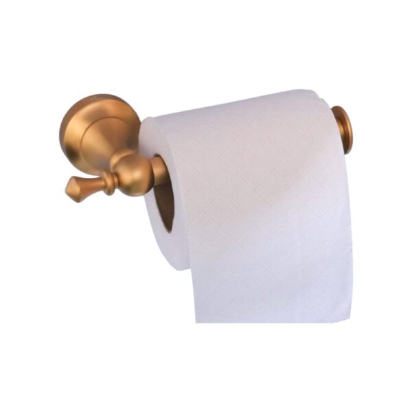 Tissue Holder | Champagne Gold High-Density Alloy Paper Holder with Decorative Base