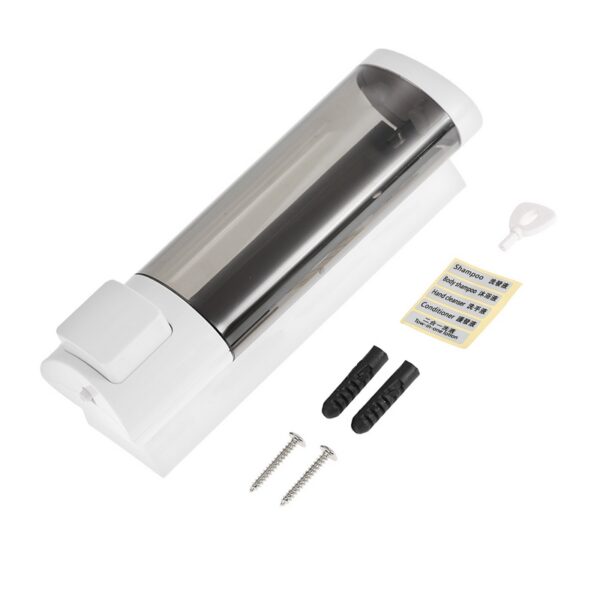 ABS Plastic Soap Dispenser | 500ml Wall-Mounted Liquid Holder with Key Lock
