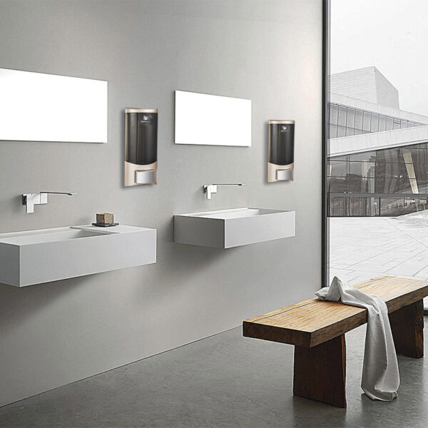 ABS Plastic Soap Dispenser | 500ml Wall-Mounted Liquid Holder with Key Lock