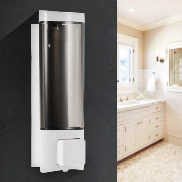 ABS Plastic Soap Dispenser | 500ml Wall-Mounted Liquid Holder with Key Lock