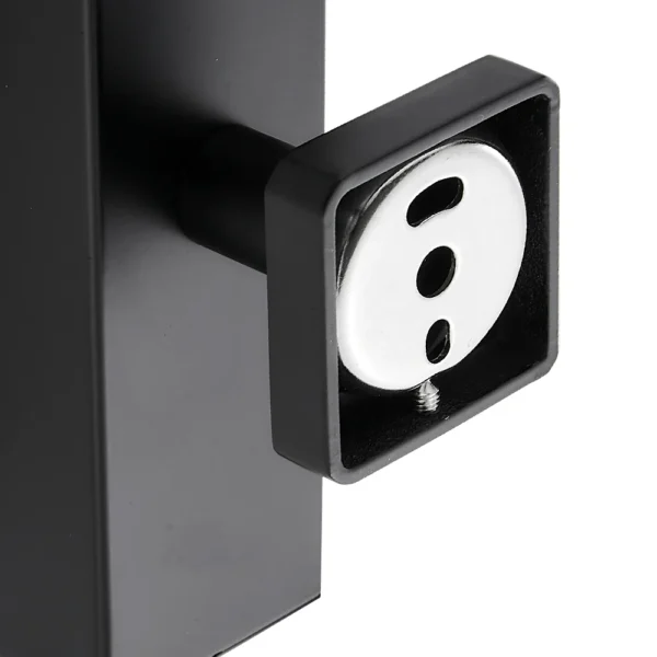 Glass & Stainless Steel Soap Dispenser | 260ml Matte Black Wall-Mounted Pump