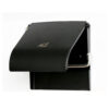 Heavy Duty Tissue Holder | Matte Black Reinforced Base Wall-Mounted Paper Dispenser