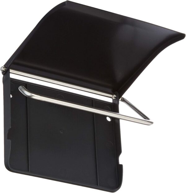 Heavy Duty Tissue Holder | Matte Black Reinforced Base Wall-Mounted Paper Dispenser