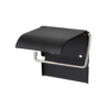 Heavy Duty Tissue Holder | Matte Black Reinforced Base Wall-Mounted Paper Dispenser