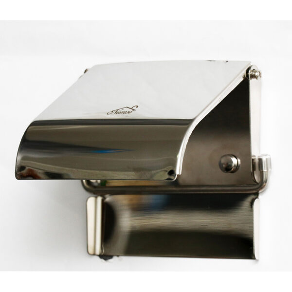 Heavy Duty Tissue Holder | Mirror Finish Stainless Steel with Reinforced Base