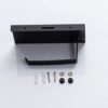 Premium Tissue Holder | Gun Grey Matte-Finish SS304 Stainless Steel Paper Holder with Integrated Smartphone Shelf
