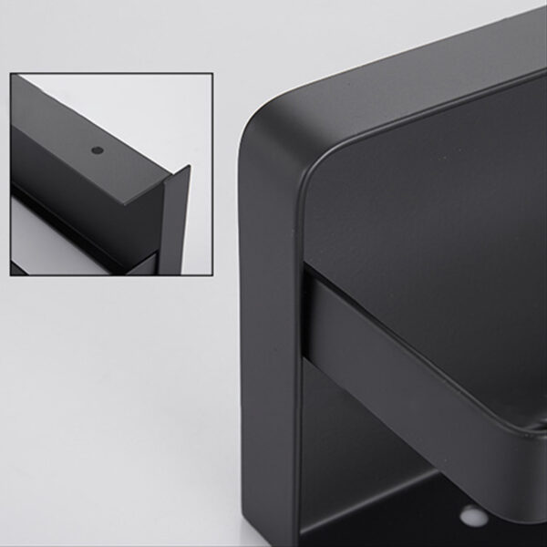 Premium Tissue Holder | Gun Grey Matte-Finish SS304 Stainless Steel Paper Holder with Integrated Smartphone Shelf