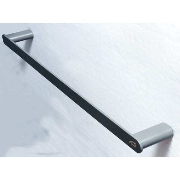 N306 – Premium Gun Grey Towel Bar 2 Premium Gun Grey Towel Bar | Sleek Minimalist Metallic Bathroom Rail