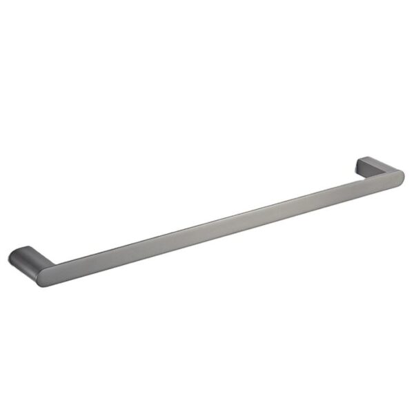 N306 – Premium Gun Grey Towel Bar 5 Premium Gun Grey Towel Bar | Sleek Minimalist Metallic Bathroom Rail