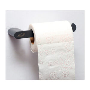 Tissue Holder | Premium Gun Grey Matte-Finish Wall-Mounted Paper Holder