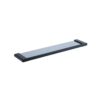 Premium Gun Grey Glass & Stainless Steel Shelf | 40 cm Modern Wall Organizer
