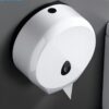 N319 – ABS White Jumbo Tissue Holder 10 Universal Jumbo Tissue Holder | ABS White Heavy-Duty Dispenser with Removable Adaptor Panel