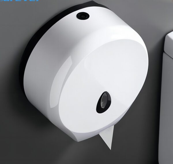 N319 – ABS White Jumbo Tissue Holder 10 Universal Jumbo Tissue Holder | ABS White Heavy-Duty Dispenser with Removable Adaptor Panel