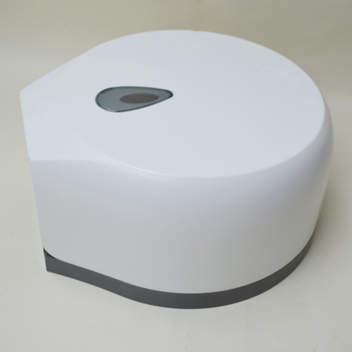 N319 – ABS White Jumbo Tissue Holder 19 Universal Jumbo Tissue Holder | ABS White Heavy-Duty Dispenser with Removable Adaptor Panel