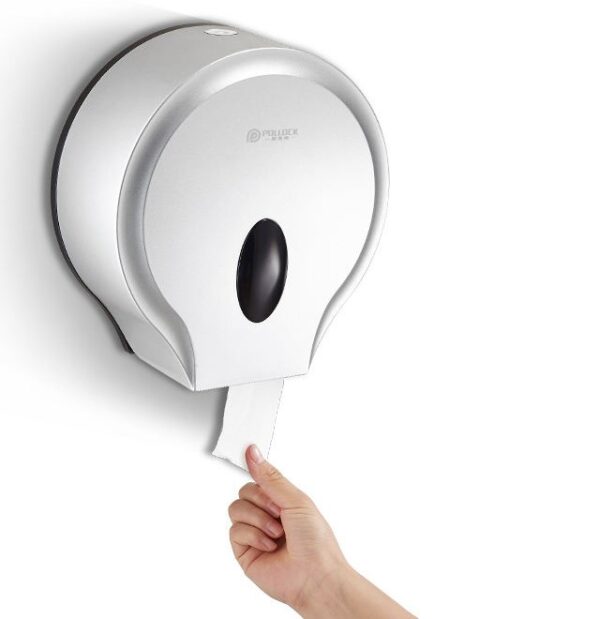 N319 – ABS White Jumbo Tissue Holder 3 Universal Jumbo Tissue Holder | ABS White Heavy-Duty Dispenser with Removable Adaptor Panel