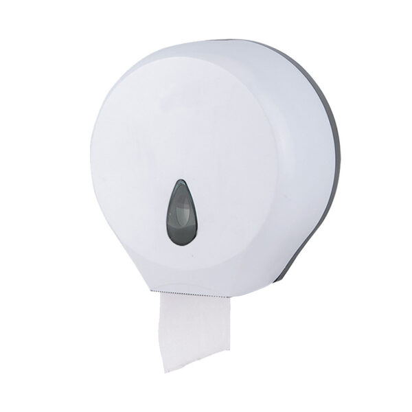 N319 – ABS White Jumbo Tissue Holder 8 Universal Jumbo Tissue Holder | ABS White Heavy-Duty Dispenser with Removable Adaptor Panel