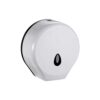 N319 – ABS White Jumbo Tissue Holder 9 Universal Jumbo Tissue Holder | ABS White Heavy-Duty Dispenser with Removable Adaptor Panel