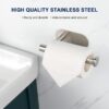 N338 – Tissue Holder ( 3m or Screw Option ) – Mirror 10 Tissue Holder | Mirror Finish SS304 Stainless Steel Paper Holder with Dual Mounting Options