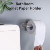 N338 – Tissue Holder ( 3m or Screw Option ) – Mirror 4 Tissue Holder | Mirror Finish SS304 Stainless Steel Paper Holder with Dual Mounting Options