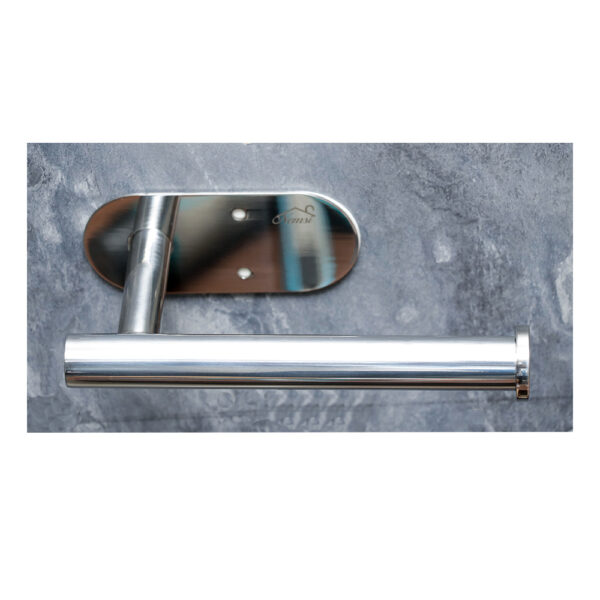 N338 – Tissue Holder ( 3m or Screw Option ) – Mirror Tissue Holder | Mirror Finish SS304 Stainless Steel Paper Holder with Dual Mounting Options