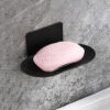N340B – Oval Heavy-Duty Soap Holder, 15X9CM – Black 6 Oval Heavy-Duty Soap Holder | SS304 Matte Black Wall-Mounted Soap Saver