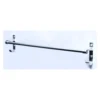N345 – Single Towel Bar with Hooks – High Density Aluminium Single Towel Bar with Integrated Hooks | High Density Aluminium Wall-Mounted Multi-Purpose Rack
