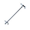 N345 – Single Towel Bar with Hooks – High Density Aluminium 4 Single Towel Bar with Integrated Hooks | High Density Aluminium Wall-Mounted Multi-Purpose Rack