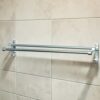 N346 – Double Towel Bar – High Density Aluminium 3 Double Towel Bar with Integrated Hooks | High-Density Aluminium Dual-Rail Wall Rack