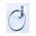 Dual-Function Towel Ring | High-Density Aluminium Hand Towel Holder with Integrated Robe Hook