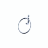 Dual-Function Towel Ring | High-Density Aluminium Hand Towel Holder with Integrated Robe Hook