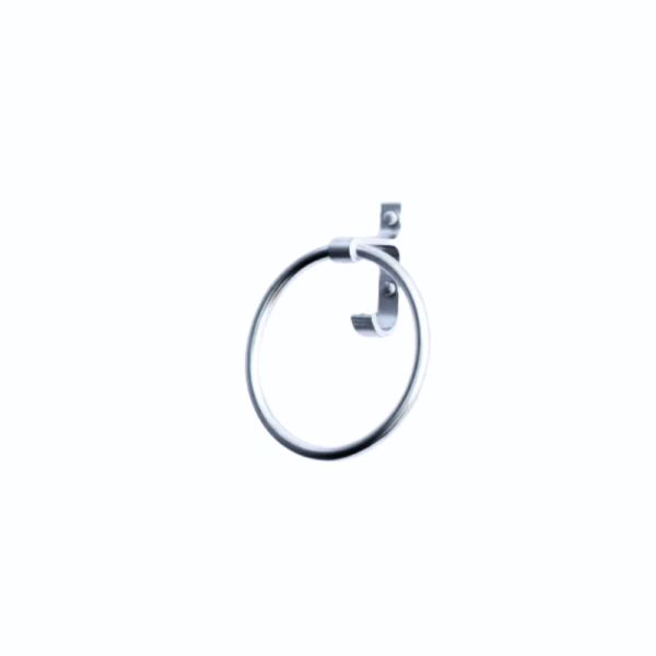 Dual-Function Towel Ring | High-Density Aluminium Hand Towel Holder with Integrated Robe Hook