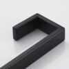 Premium Square Towel Bar | Matte Black Concealed-Screw Designer Bathroom Rail