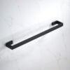 Premium Square Towel Bar | Matte Black Concealed-Screw Designer Bathroom Rail