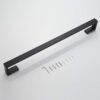 Premium Square Towel Bar | Matte Black Concealed-Screw Designer Bathroom Rail