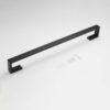 Premium Square Towel Bar | Matte Black Concealed-Screw Designer Bathroom Rail