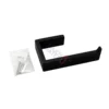 N355 – Premium Square Tissue Holder ( Concealed Screws ) – Black 11 Premium Square Tissue Holder | Matte Black Architectural Paper Holder with Concealed Screws