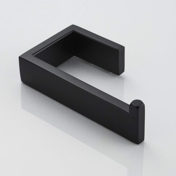 N355 – Premium Square Tissue Holder ( Concealed Screws ) – Black 8 Premium Square Tissue Holder | Matte Black Architectural Paper Holder with Concealed Screws