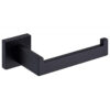 Premium Square Hand Towel Holder | Matte Black Architectural Towel Bar with Concealed Screws