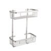 Heavy Duty Rectangle Double Wire Shelf | 30 cm SS304 Mirror Finish Rack