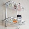 Heavy Duty Rectangle Double Wire Shelf | 30 cm SS304 Mirror Finish Rack